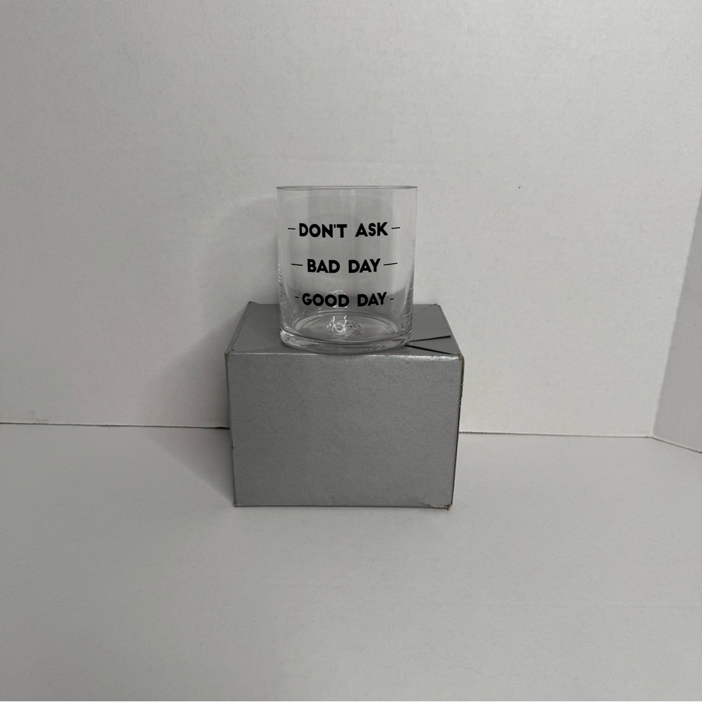 Two’s Company Cocktail Bar Glass Good Day Bad Day Don’t Ask